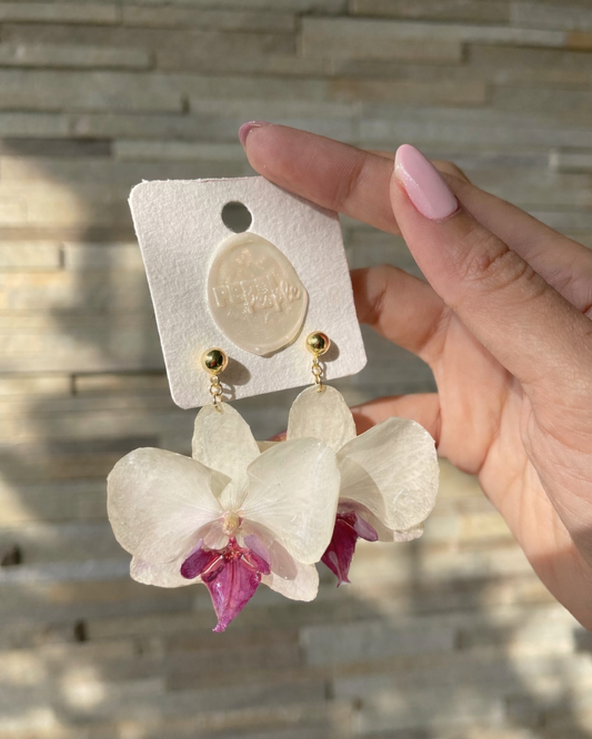 Safe Haven Orchid Earrings