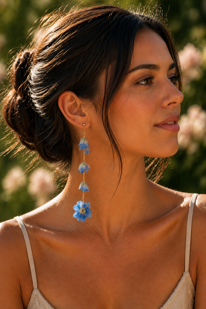 Blue Delphinium Danglers