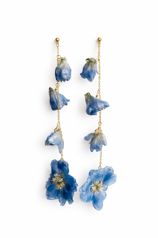 Blue Delphinium Danglers