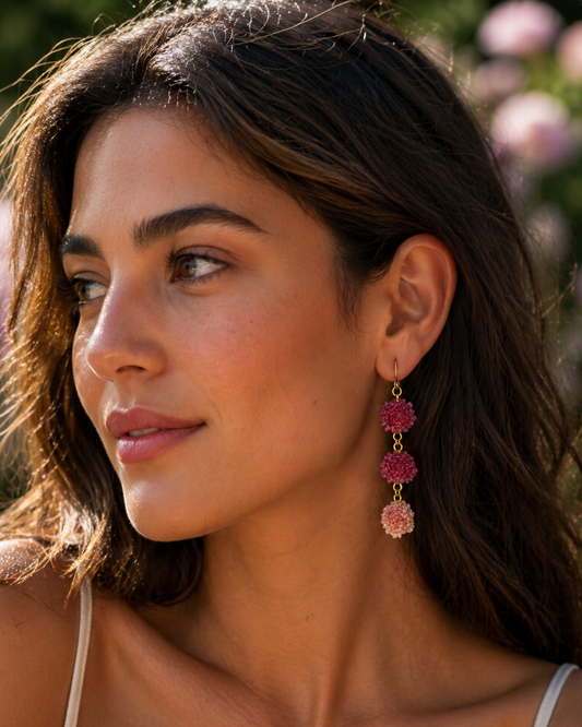 Ombre Pink Gomphrena Danglers